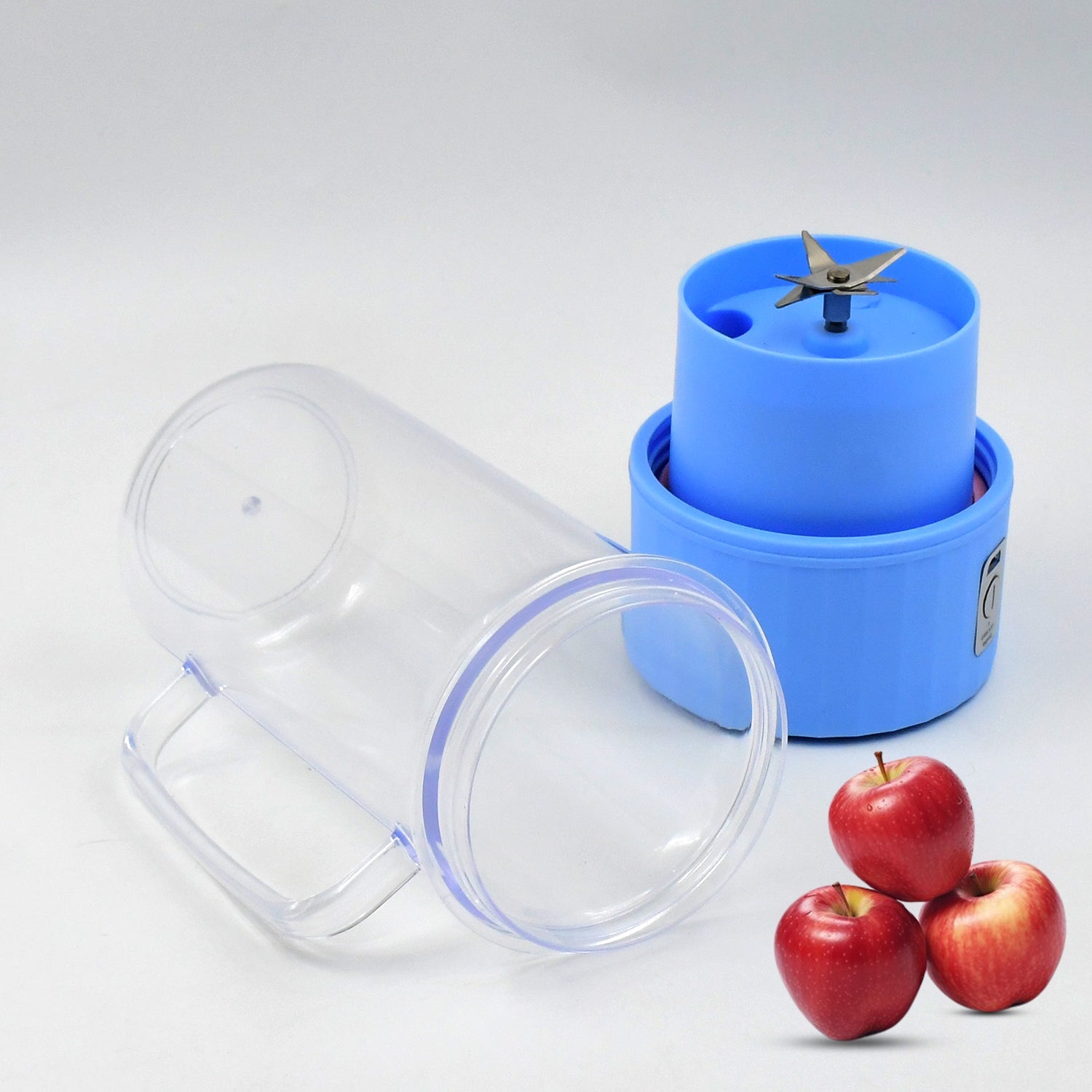 Portable Electric Juicer With Handle & Straw, USB Rechargeable 6 Stainless Steel Blades (500 ML) Portable Electric Juicer With Handle & Straw, USB Rechargeable 6 Stainless Steel Blades (500 ML)